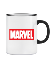 Puodelis Marvel logo Puodelis Marvel logo